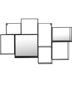 Maisons Du Monde Étagères Étagère Murale Miroir En Métal Noir