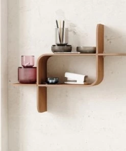 Vaisseliers Soldes Magasin -Vaisseliers Soldes Magasin etagere murale montage bois marron 1