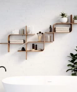 Umbra Étagères Etagère Murale Montage Bois Marron -Vaisseliers Soldes Magasin etagere murale montage bois marron 3