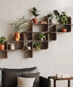 Umbra Étagères Etagère Murale Montage Bois Marron -Vaisseliers Soldes Magasin etagere murale montage bois marron 4