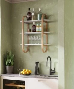 Umbra Étagères Étagère Murale Naturelle 65 X 24 X 75cm -Vaisseliers Soldes Magasin etagere murale naturelle 65 x 24 x 75cm 2