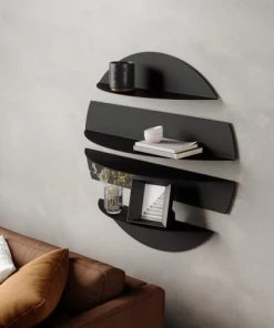 Umbra Étagères Etagère Murale Noir Diam 76cm -Vaisseliers Soldes Magasin etagere murale noir diam 76cm 2