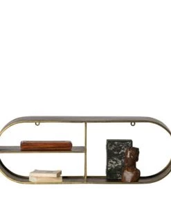 Bepurehome Étagères Étagère Murale Ovale En Métal Laiton -Vaisseliers Soldes Magasin etagere murale ovale en metal laiton 3
