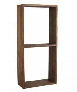 MACABANE Étagères Etagère Murale Rectangulaire 2 Niches En Teck Recyclé -Vaisseliers Soldes Magasin etagere murale rectangulaire 2 niches en teck recycle 11