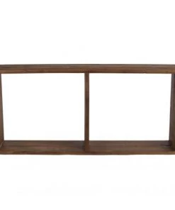 MACABANE Étagères Etagère Murale Rectangulaire 2 Niches En Teck Recyclé