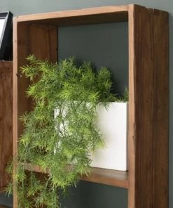 MACABANE Étagères Etagère Murale Rectangulaire 2 Niches En Teck Recyclé -Vaisseliers Soldes Magasin etagere murale rectangulaire 2 niches en teck recycle 9