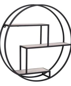 Meubles & Design Étagères Étagère Murale Ronde 62cm En Métal