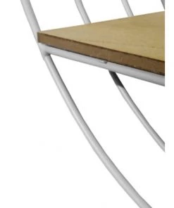 Meubletmoi Étagères Etagère Murale Ronde En Métal Blanc Avec Miroir Et Tablette -Vaisseliers Soldes Magasin etagere murale ronde en metal blanc avec miroir et tablette 3