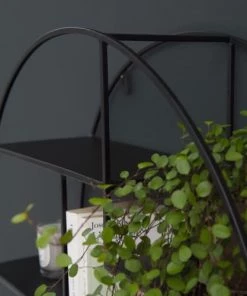 Decoclico Factory Étagères Etagère Murale Ronde Noir -Vaisseliers Soldes Magasin etagere murale ronde noir 4