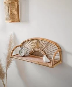 Saudara Collections Étagères Étagère Murale Rotin -Vaisseliers Soldes Magasin etagere murale rotin 6