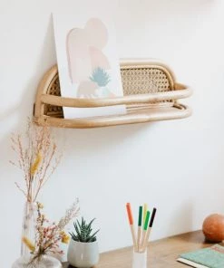 Saudara Collections Étagères Étagère Murale Rotin Et Cannage -Vaisseliers Soldes Magasin etagere murale rotin et cannage 3