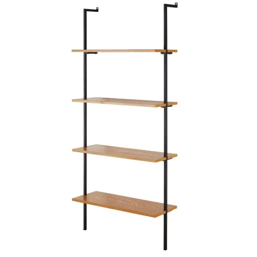 Maisons Du Monde Étagères Etagère Murale Vintage En Métal Noir 2 Maisons Du Monde Étagères Etagère Murale Vintage En Métal Noir – Image 2