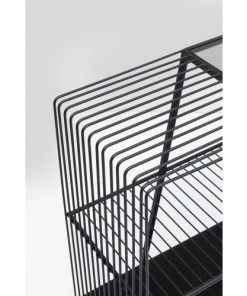 Kare Design Étagères Etagère Noire En Acier Et Verre -Vaisseliers Soldes Magasin etagere noire en acier et verre 2