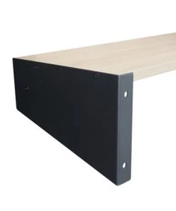 Mob In Étagères Etagère Penderie Murale Effet Bois Clair Et Métal Noir L90cm -Vaisseliers Soldes Magasin etagere penderie murale effet bois clair et metal noir l90cm 20