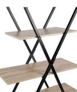 Jardideco Étagères Étagère Pyramide 4 Niveaux Bois Métal -Vaisseliers Soldes Magasin etagere pyramide 4 niveaux bois metal 3