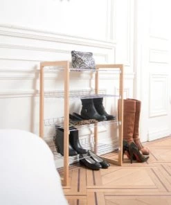 Compactor Étagères Étagère Range-chaussures 12 Paires H79,5cm -Vaisseliers Soldes Magasin etagere range chaussures 12 paires h79 5cm 2