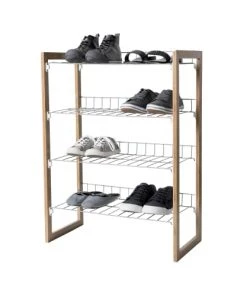 Compactor Étagères Étagère Range-chaussures 12 Paires H79,5cm -Vaisseliers Soldes Magasin etagere range chaussures 12 paires h79 5cm 5