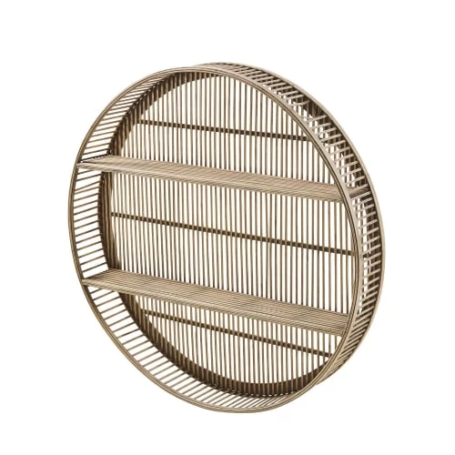 Maisons Du Monde Étagères Etagère Ronde En Bambou 2 Maisons Du Monde Étagères Etagère Ronde En Bambou – Image 2