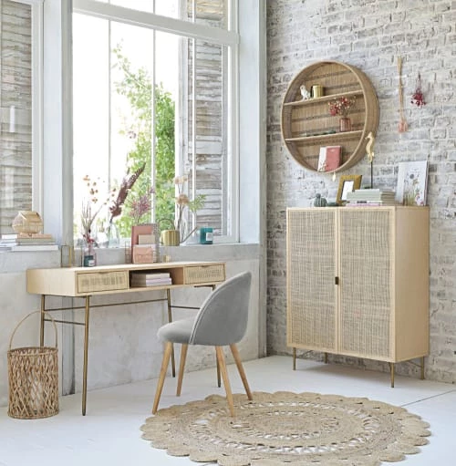Maisons Du Monde Étagères Etagère Ronde En Bambou 5 Maisons Du Monde Étagères Etagère Ronde En Bambou – Image 5
