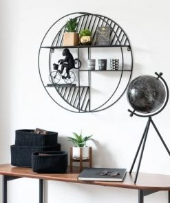 Maisons Du Monde Étagères Etagère Ronde En Métal Noir -Vaisseliers Soldes Magasin etagere ronde en metal noir 1000 1 29 207571 5