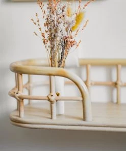 Saudara Collections Étagères Etagère Rotin Naturel Et Métal -Vaisseliers Soldes Magasin etagere rotin naturel et metal 2