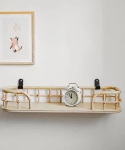 Saudara Collections Étagères Etagère Rotin Naturel Et Métal -Vaisseliers Soldes Magasin etagere rotin naturel et metal 5