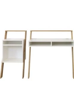 Tenzo Étagères Étagère Sur Pied En Bois H96cm Blanc -Vaisseliers Soldes Magasin etagere sur pied en bois h96cm blanc 2