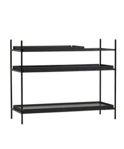 WOUD Étagères Etagère Tray Bois Noir 100x81x40 Cm