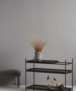 WOUD Étagères Etagère Tray Bois Noir 100x81x40 Cm -Vaisseliers Soldes Magasin etagere tray bois noir 100x81x40 cm 16