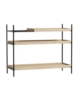 WOUD Étagères Etagère Tray Bois Noir 100x81x40 Cm