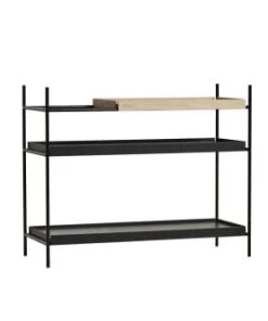 WOUD Étagères Etagère Tray Bois Noir 100x81x40 Cm