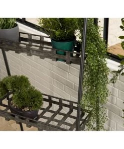 MACABANE Étagères Etagère Triangulaire 3 Niveaux Zinc Structure Métal -Vaisseliers Soldes Magasin etagere triangulaire 3 niveaux zinc structure metal 2