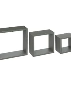 Five Simply Smart Étagères Étagère Gris Anthracite - Lot De 3 -Vaisseliers Soldes Magasin etagere vert de gris lot de 3 5