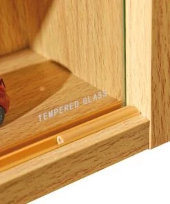 Altobuy Étagères Etagère Vitrine Mural 2 Portes Coulissantes En Verre -Vaisseliers Soldes Magasin etagere vitrine mural 2 portes coulissantes en verre 3