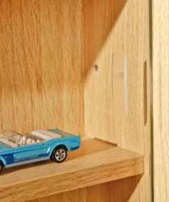 Altobuy Étagères Etagère Vitrine Mural 2 Portes Coulissantes En Verre -Vaisseliers Soldes Magasin etagere vitrine mural 2 portes coulissantes en verre 5