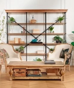 Robin Des Bois Étagères Etagère Xl En Bois Et Métal -Vaisseliers Soldes Magasin etagere xl en bois et metal 5