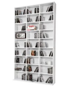 Tectake Étagères De Rangement Ajustables Effet Bois Blanc -Vaisseliers Soldes Magasin etageres de rangement ajustables effet bois blanc 3