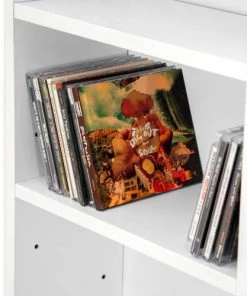 Tectake Étagères De Rangement Ajustables Effet Bois Blanc -Vaisseliers Soldes Magasin etageres de rangement ajustables effet bois blanc 4