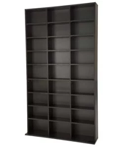 Tectake Étagères De Rangement Ajustables Effet Marron Hêtre -Vaisseliers Soldes Magasin etageres de rangement ajustables effet bois noir