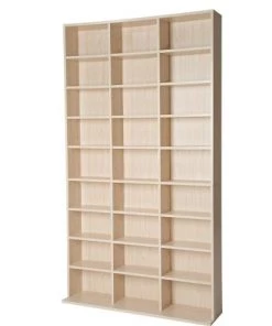 Tectake Étagères De Rangement Ajustables Effet Marron Hêtre