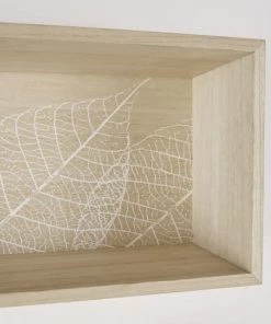 Maisons Du Monde Étagères Etagères Murales Bicolores Imprimé Végétal Blanc (x4) -Vaisseliers Soldes Magasin etageres murales bicolores imprime vegetal blanc x4 1000 12 1 198810 3