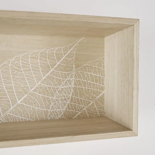 Maisons Du Monde Étagères Etagères Murales Bicolores Imprimé Végétal Blanc (x4) – Image 3