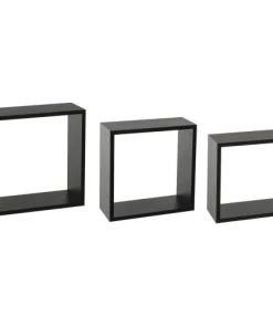 Five Simply Smart Étagères Etagères Noires - Lot De 3