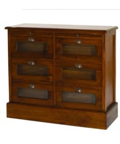 MACABANE Vaisseliers Grainetier 6 Tiroirs En Mindi