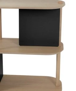 DIZY Design Étagères Grande étagère 3 Niveaux En Chêne Et Métal Noir -Vaisseliers Soldes Magasin grande etagere 3 niveaux en chene et metal noir 3