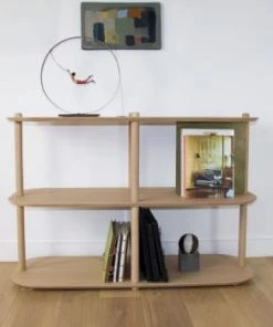 DIZY Design Étagères Grande étagère 3 Niveaux En Chêne Et Métal Terracotta 10 DIZY Design Étagères Grande étagère 3 Niveaux En Chêne Et Métal Terracotta -Vaisseliers Soldes Magasin grande etagere 3 niveaux en chene et metal vernis brut