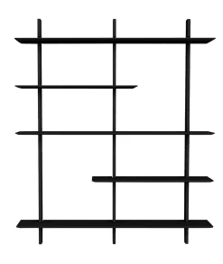 Meubles & Design Étagères Grande étagère Design Murale 190x162cm Noir -Vaisseliers Soldes Magasin grande etagere design murale 190x162cm noir 4