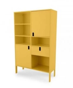 Meubles & Design Étagères Grande étagère Design Nombreux Rangements Moutarde