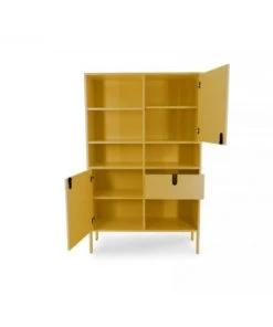 Meubles & Design Étagères Grande étagère Design Nombreux Rangements Moutarde -Vaisseliers Soldes Magasin grande etagere design nombreux rangements moutarde 4