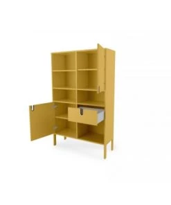 Meubles & Design Étagères Grande étagère Design Nombreux Rangements Moutarde -Vaisseliers Soldes Magasin grande etagere design nombreux rangements moutarde 5